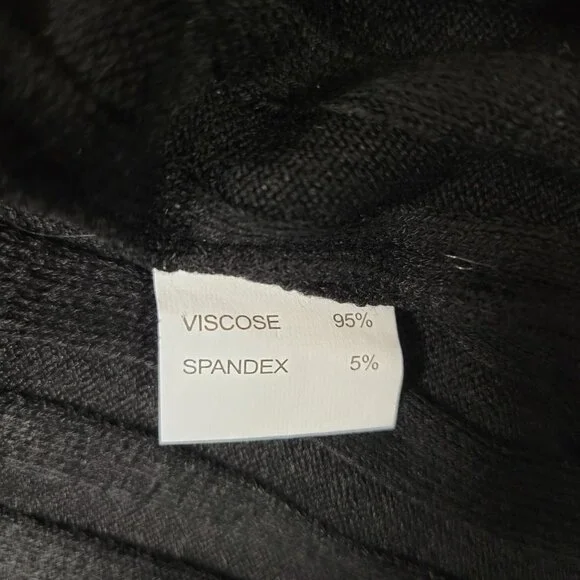 Black Ribbed Turtleneck - Picture 3 of 6